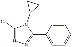 3-chloro-4-cyclopropyl-5-phenyl-4H-1,2,4-triazole Struktur