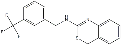 N-[3-(trifluoromethyl)benzyl]-4H-3,1-benzothiazin-2-amine Struktur