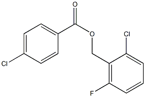 2-chloro-6-fluorobenzyl 4-chlorobenzoate Struktur