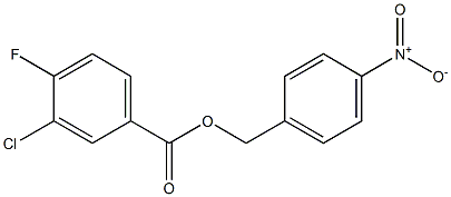 4-nitrobenzyl 3-chloro-4-fluorobenzoate Struktur