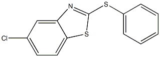 5-chloro-2-(phenylthio)-1,3-benzothiazole Struktur