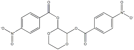 3-[(4-nitrobenzoyl)oxy]-1,4-dioxan-2-yl 4-nitrobenzoate Struktur