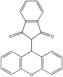 2-(9H-xanthen-9-yl)indane-1,3-dione Struktur