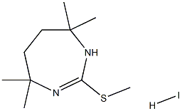 4,4,7,7-tetramethyl-2-(methylthio)-4,5,6,7-tetrahydro-1H-1,3-diazepine hydroiodide Struktur