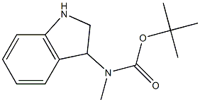 tert-butyl 2,3-dihydro-1H-indol-3-ylmethylcarbamate Struktur