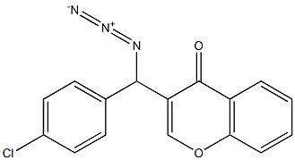 3-[azido(4-chlorophenyl)methyl]-4H-chromen-4-one Struktur