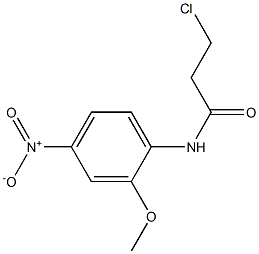 3-chloro-N-(2-methoxy-4-nitrophenyl)propanamide Struktur