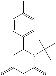 1-(tert-butyl)-6-(4-methylphenyl)dihydro-2,4(1H,3H)-pyridinedione Struktur