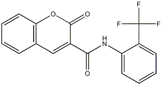 N3-[2-(trifluoromethyl)phenyl]-2-oxo-2H-chromene-3-carboxamide Struktur