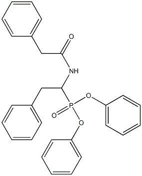 diphenyl {2-phenyl-1-[(2-phenylacetyl)amino]ethyl}phosphonate Struktur