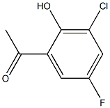 1-(3-chloro-5-fluoro-2-hydroxyphenyl)ethan-1-one Struktur