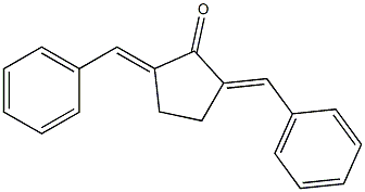 2,5-dibenzylidenecyclopentan-1-one Struktur