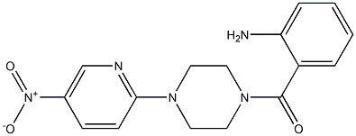 (2-aminophenyl)[4-(5-nitro-2-pyridyl)piperazino]methanone Struktur