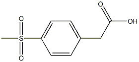 2-[4-(methylsulfonyl)phenyl]acetic acid Struktur