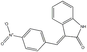 3-(4-nitrobenzylidene)indolin-2-one Struktur