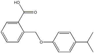 2-[(4-isopropylphenoxy)methyl]benzenecarboxylic acid Struktur