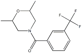 (2,6-dimethylmorpholino)[3-(trifluoromethyl)phenyl]methanone Struktur