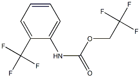 2,2,2-trifluoroethyl 2-(trifluoromethyl)phenylcarbamate Struktur