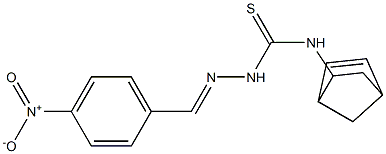 N1-bicyclo[2.2.1]hept-5-en-2-yl-2-(4-nitrobenzylidene)hydrazine-1-carbothioamide Struktur