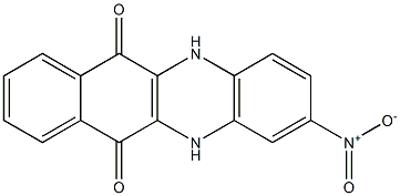 2-nitro-5,6,11,12-tetrahydrobenzo[b]phenazine-6,11-dione Struktur