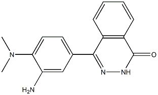 4-[3-amino-4-(dimethylamino)phenyl]-1,2-dihydrophthalazin-1-one Struktur