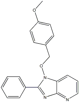 1-[(4-methoxybenzyl)oxy]-2-phenyl-1H-imidazo[4,5-b]pyridine Struktur