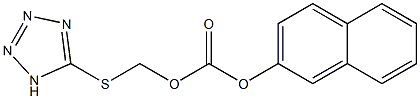 2-naphthyl [(1H-1,2,3,4-tetraazol-5-ylthio)methyl] carbonate Struktur