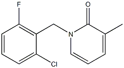 1-(2-chloro-6-fluorobenzyl)-3-methyl-1,2-dihydropyridin-2-one Struktur