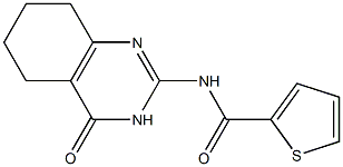 N-(4-oxo-3,4,5,6,7,8-hexahydro-2-quinazolinyl)-2-thiophenecarboxamide Struktur