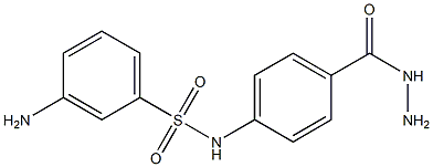 3-amino-N-[4-(hydrazinocarbonyl)phenyl]benzenesulfonamide Struktur