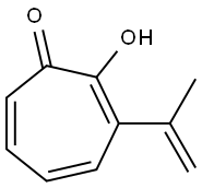 2-hydroxy-3-isopropenylcyclohepta-2,4,6-trien-1-one Struktur