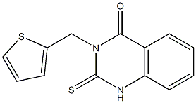 3-(2-thienylmethyl)-2-thioxo-1,2,3,4-tetrahydroquinazolin-4-one Struktur