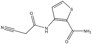 3-[(2-cyanoacetyl)amino]thiophene-2-carboxamide Struktur