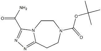 3-CARBAMOYL-4,5,7,8-TETRAHYDRO-1,2,3A,6-TETRAAZA-AZULENE-6-CARBOXYLIC ACID TERT-BUTYL ESTER Struktur