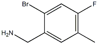 (2-bromo-4-fluoro-5-methylphenyl)methanamine Struktur