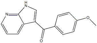 (4-methoxyphenyl)(1H-pyrrolo[2,3-b]pyridin-3-yl)methanone Struktur