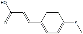 (E)-3-(4-(methylthio)phenyl)acrylic acid Struktur