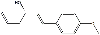 (S,E)-1-(4-methoxyphenyl)hexa-1,5-dien-3-ol Struktur