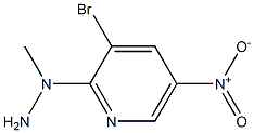 1-(3-bromo-5-nitropyridin-2-yl)-1-methylhydrazine Struktur