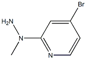 1-(4-bromopyridin-2-yl)-1-methylhydrazine Struktur