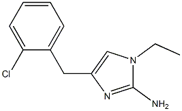 1-ethyl-4-(2-chlorobenzyl)-1H-imidazol-2-amine Struktur