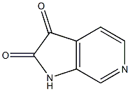 1H-pyrrolo[2,3-c]pyridine-2,3-dione Struktur