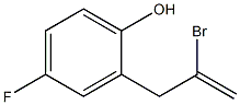 2-(2-bromoallyl)-4-fluorophenol Struktur