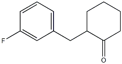 2-(3-fluorobenzyl)cyclohexanone Struktur