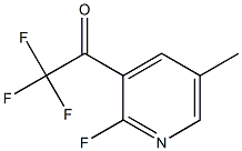 2,2,2-trifluoro-1-(2-fluoro-5-methylpyridin-3-yl)ethanone Struktur