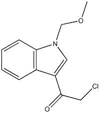 2-chloro-1-(1-(methoxymethyl)-1H-indol-3-yl)ethanone Struktur