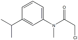 2-chloro-N-(3-isopropylphenyl)-N-methylacetamide Struktur