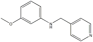 3-methoxy-N-((pyridin-4-yl)methyl)benzenamine Struktur