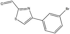 4-(3-BROMO-PHENYL)-THIAZOLE-2-CARBALDEHYDE Struktur