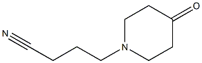 4-(4-oxopiperidin-1-yl)butanenitrile Struktur